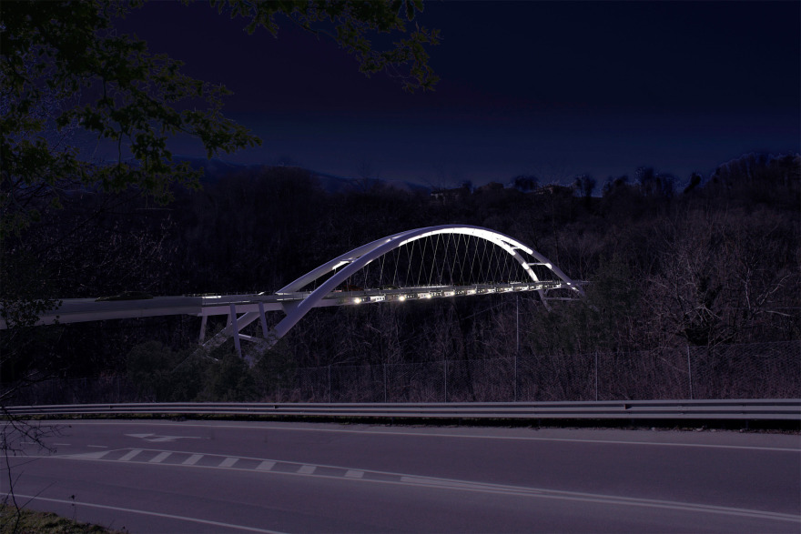 Castelnuovo 弧形桥 | 钢铁悬索之力-11