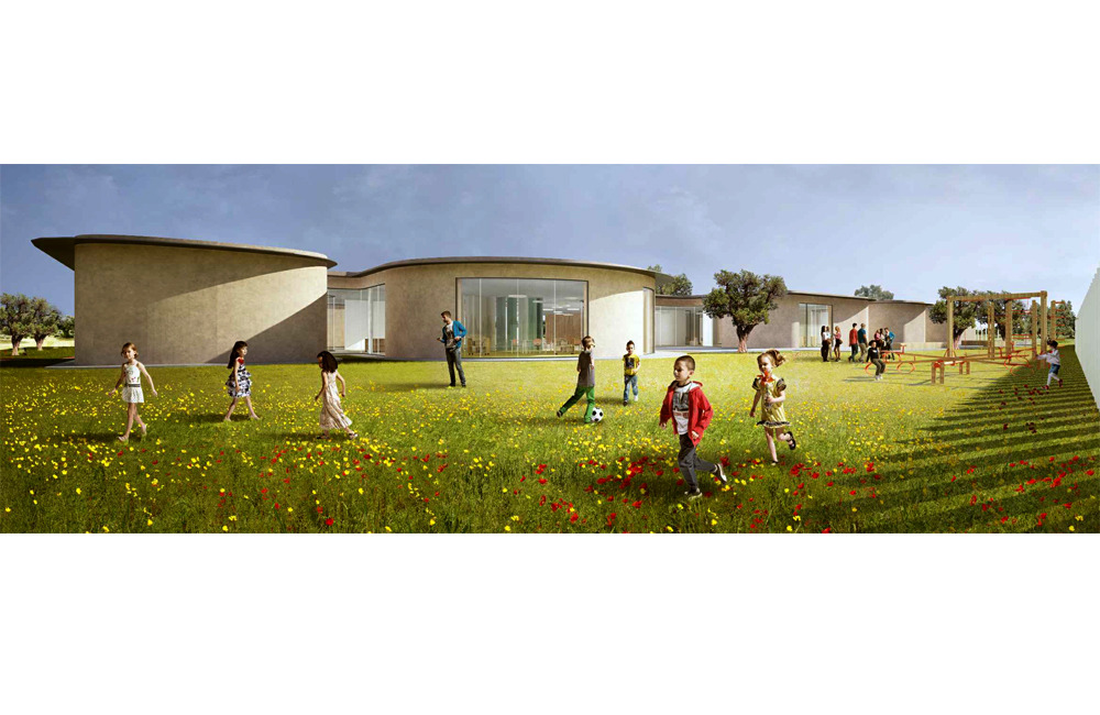 创新学校 | 融入自然的模块化教育空间-1