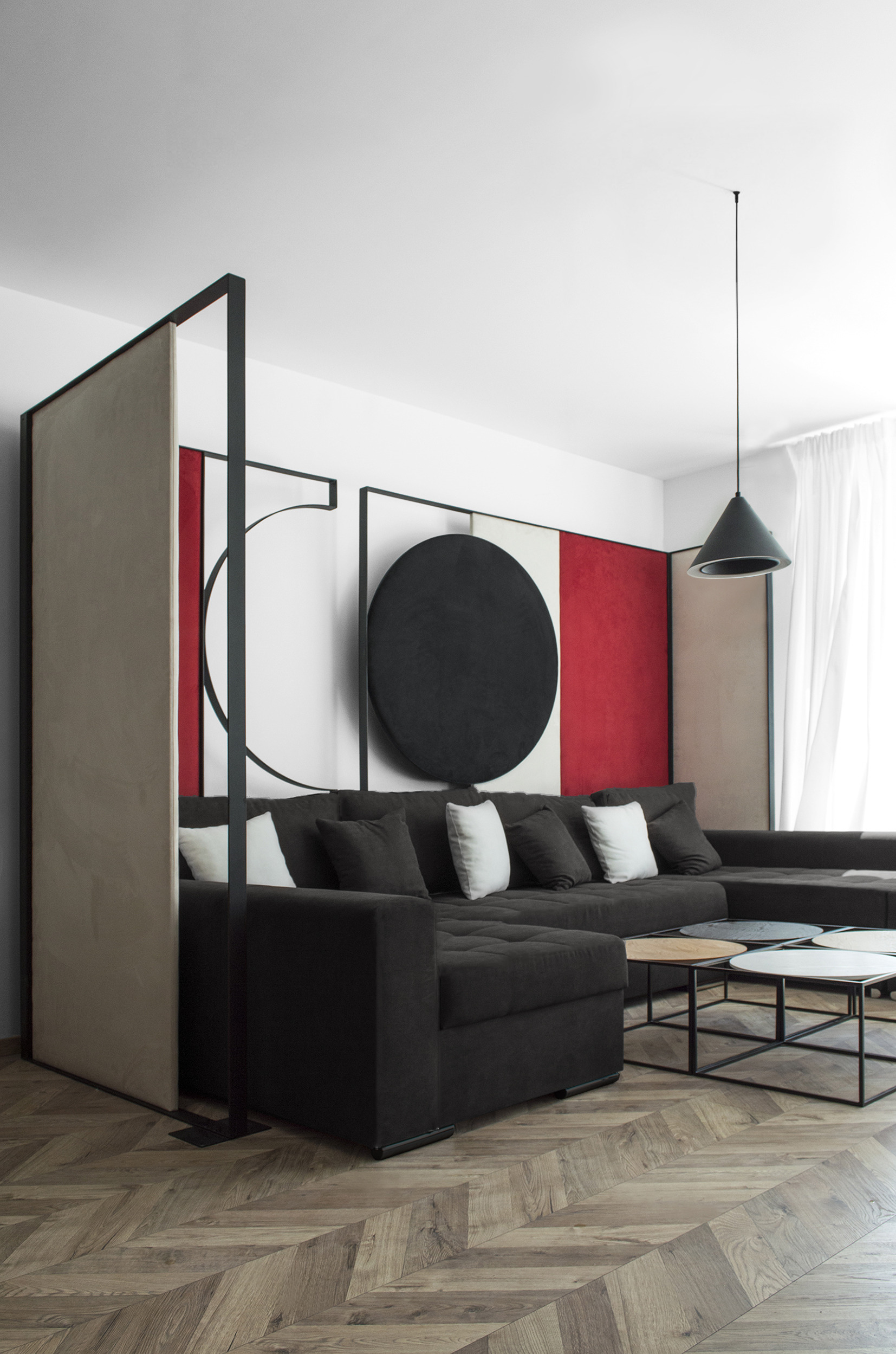 保加利亚索非亚公寓的包豪斯风格室内设计-1