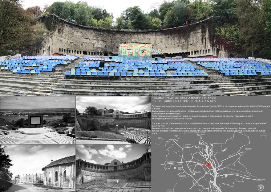 乌克兰基辅绿色剧场重建,古堡重生为艺术新地标-3