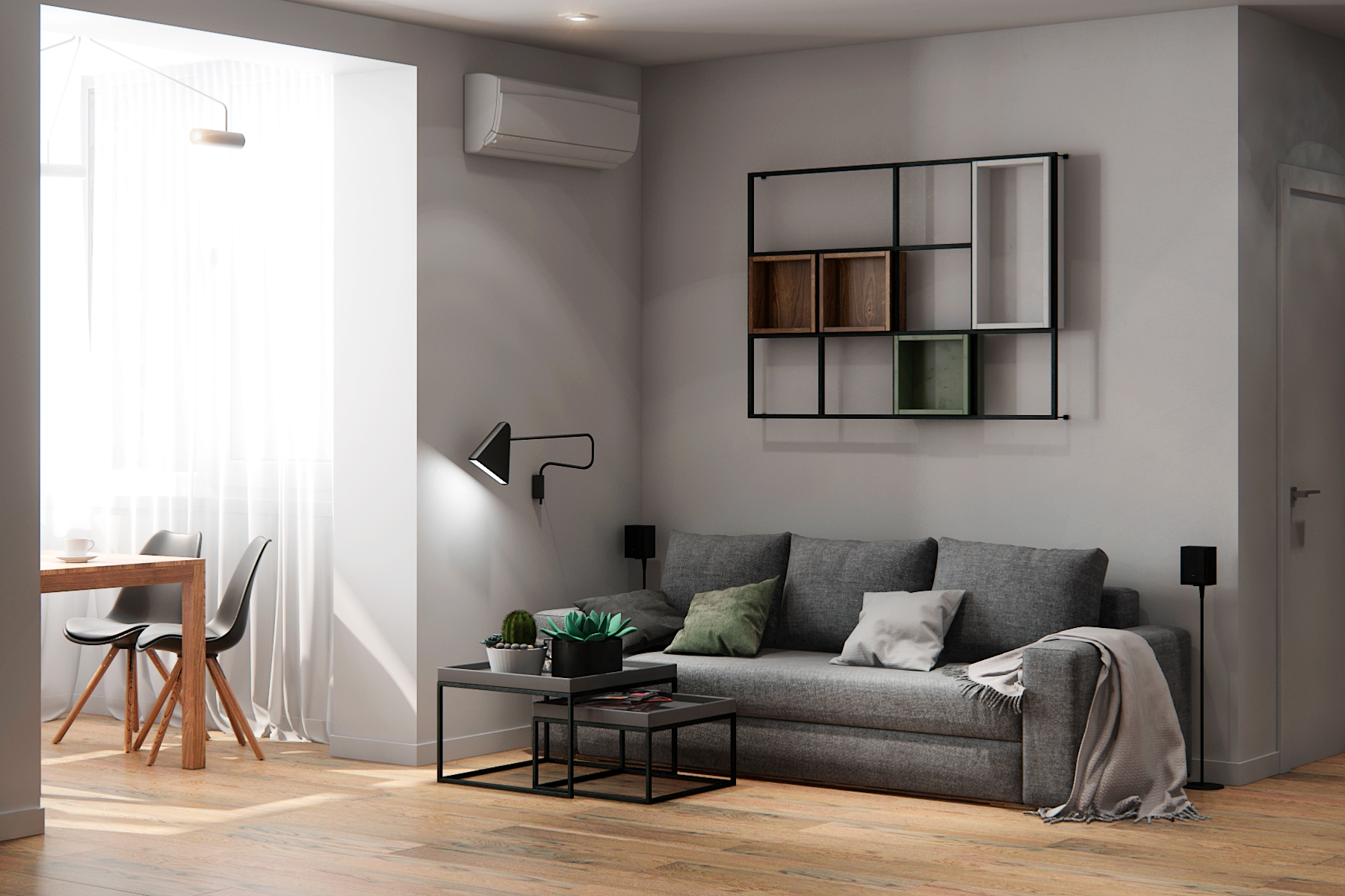 2017 年乌克兰基辅灰色系室内设计案例-9