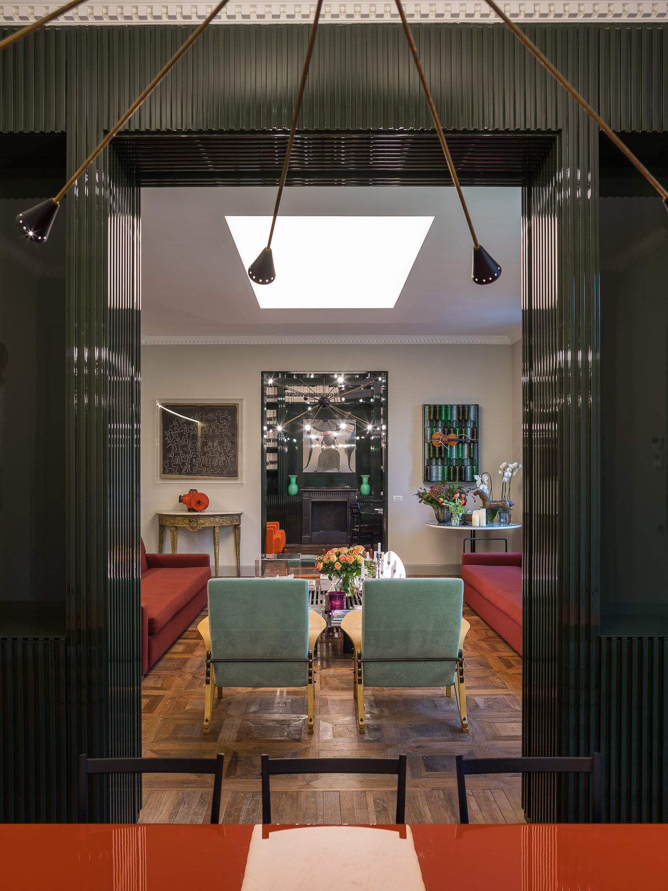 绿橙相间的米兰百年公寓翻新记-11