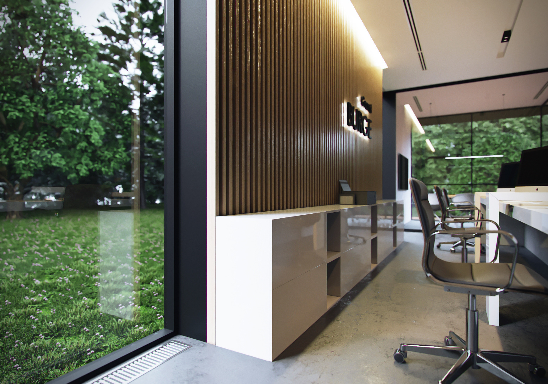 2017 年完成的销售部室内设计案例-11