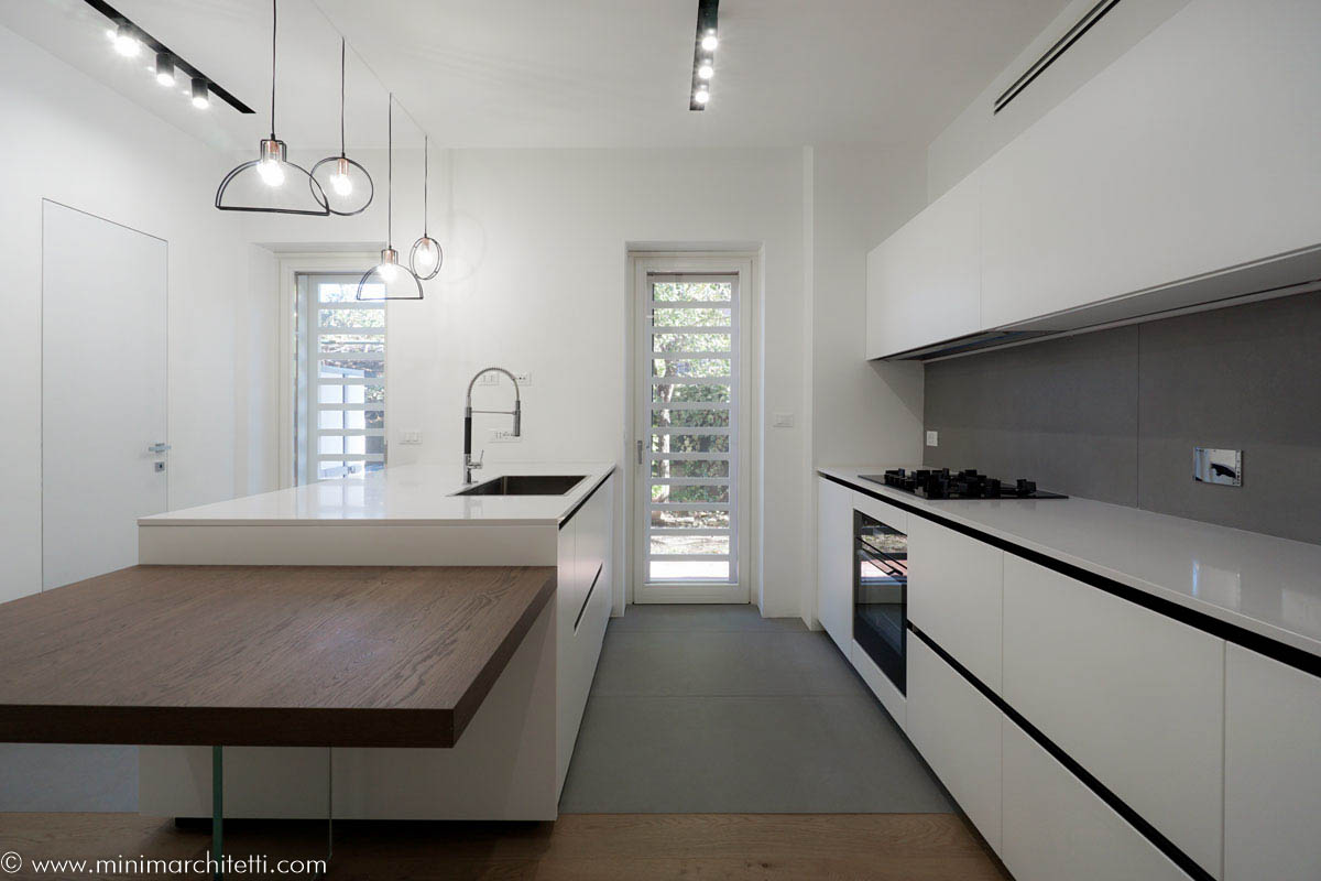 狭长厨房的开放式设计-8