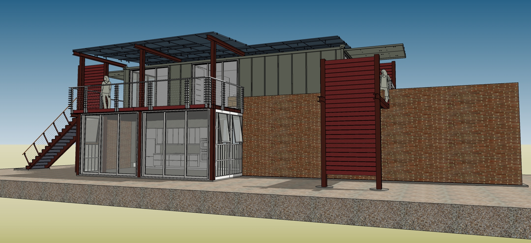 集装箱乡村海景房-3