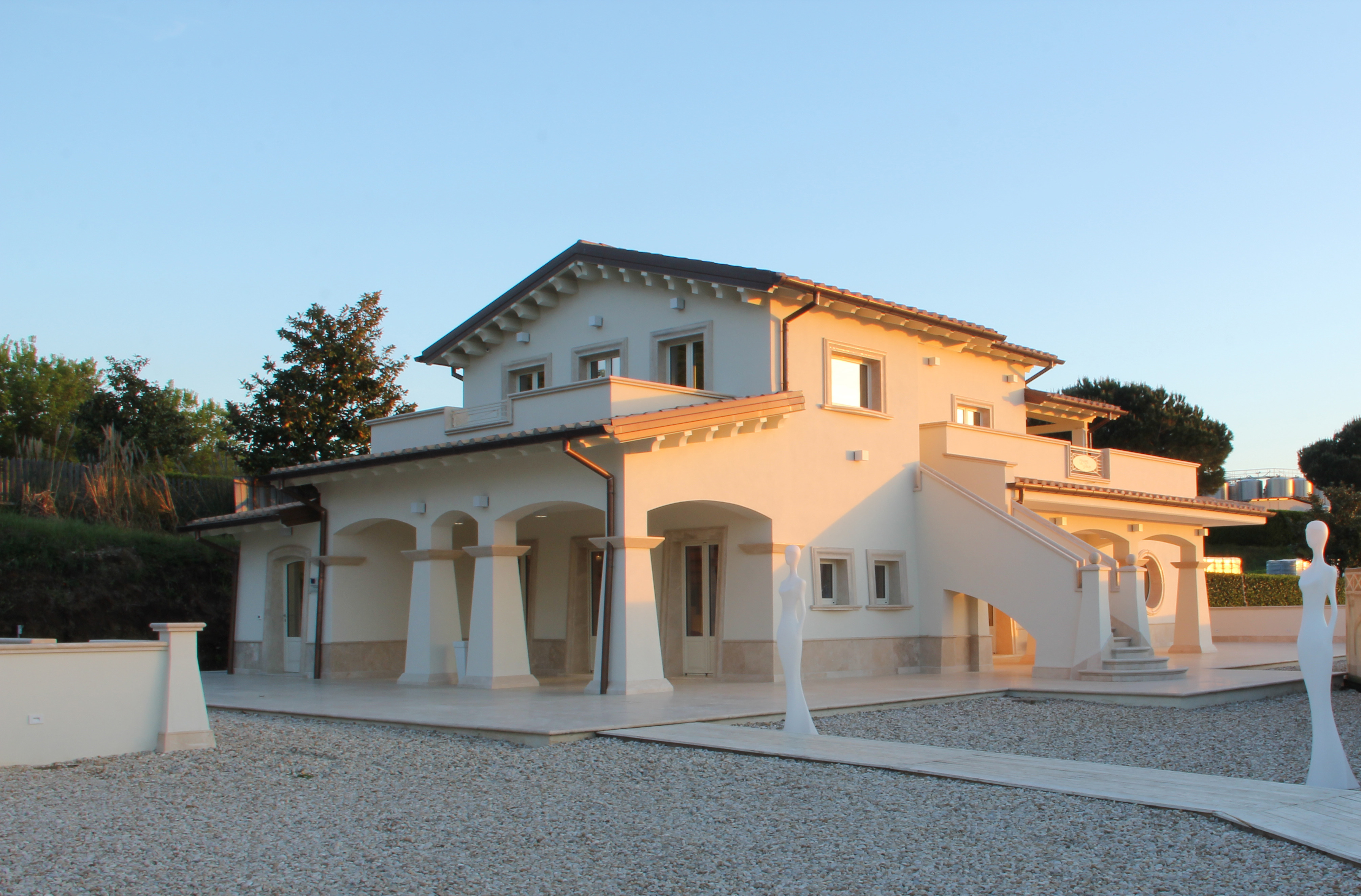 罗马郊外葡萄酒庄园的优雅室内设计-3