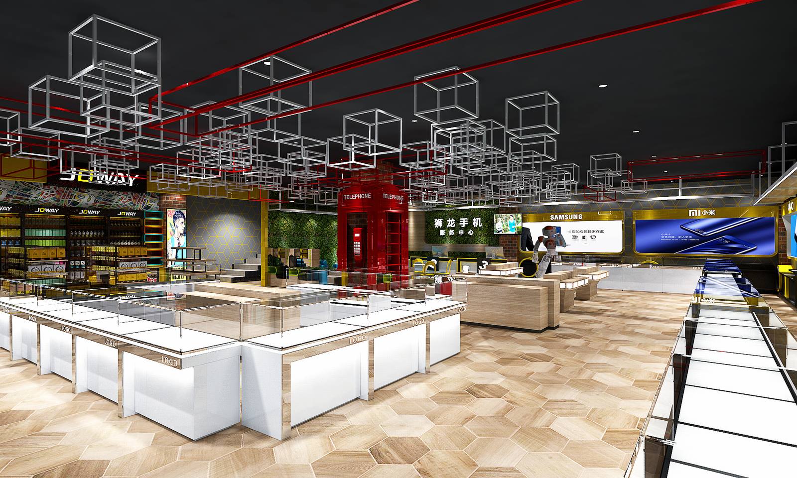 无影空间设计 · 乔威胶州狮龙世纪临街融合店-3