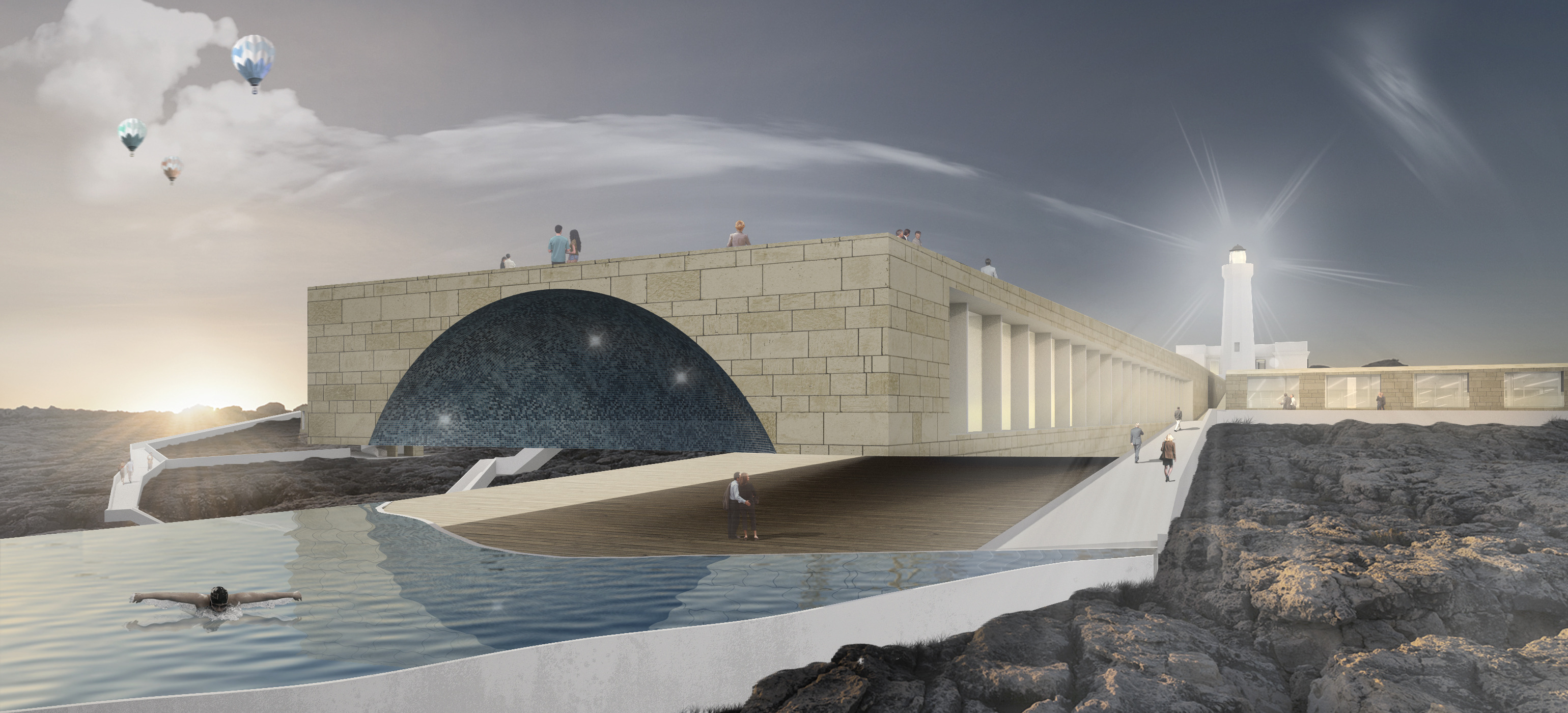 地形融入的灯塔度假酒店-1