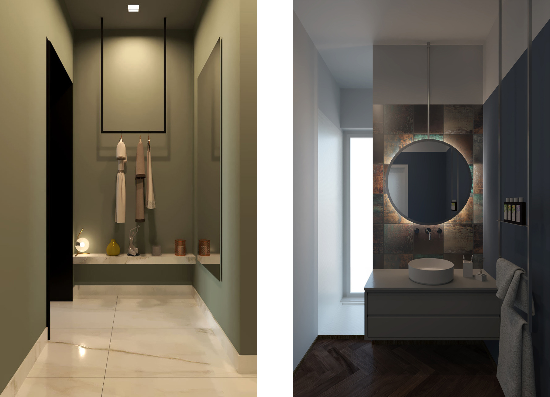 米兰优雅小公寓 | 色彩与材质的精致碰撞-4