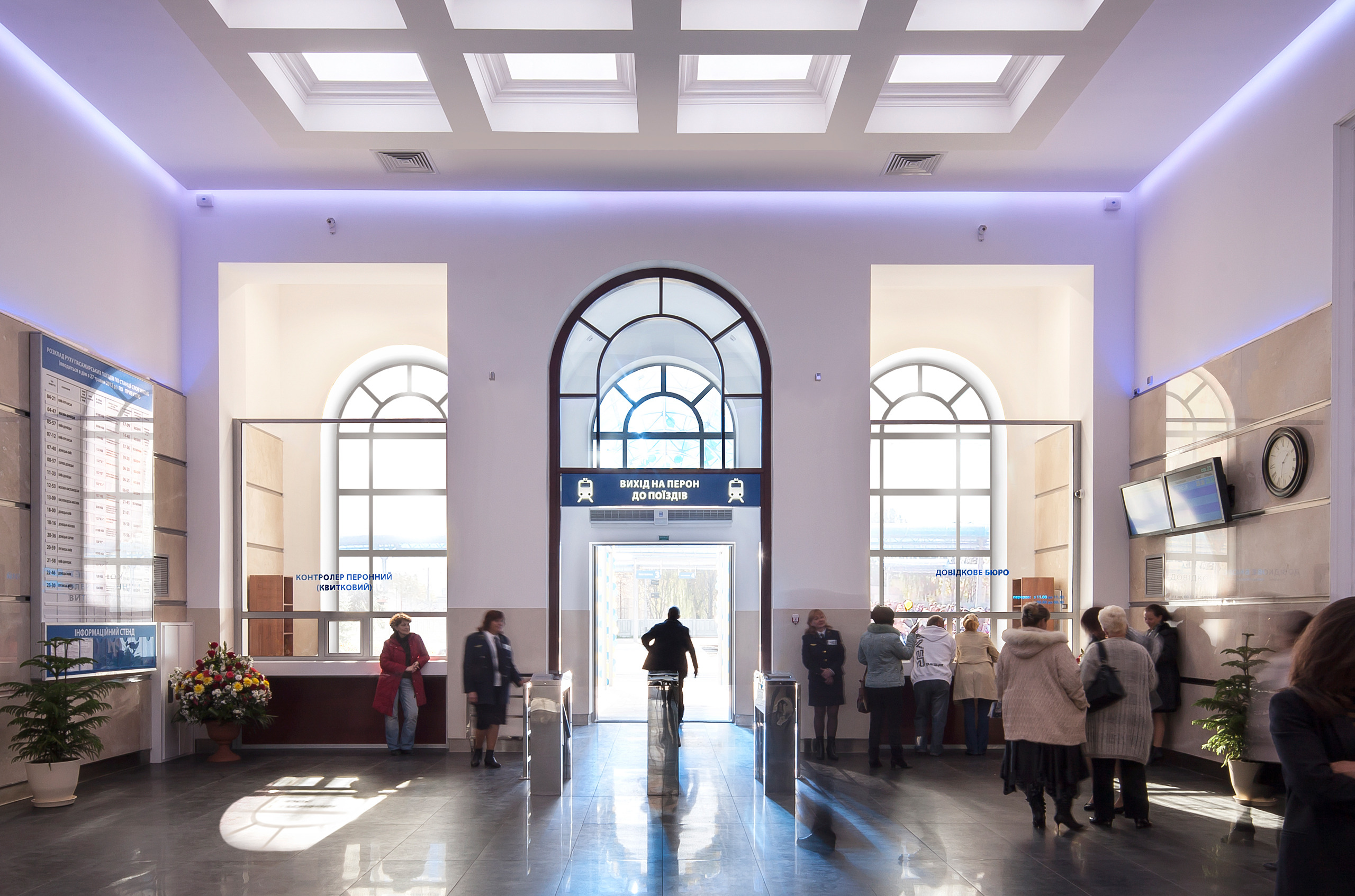 乌克兰斯洛伐茨克火车站室内设计案例分析-19