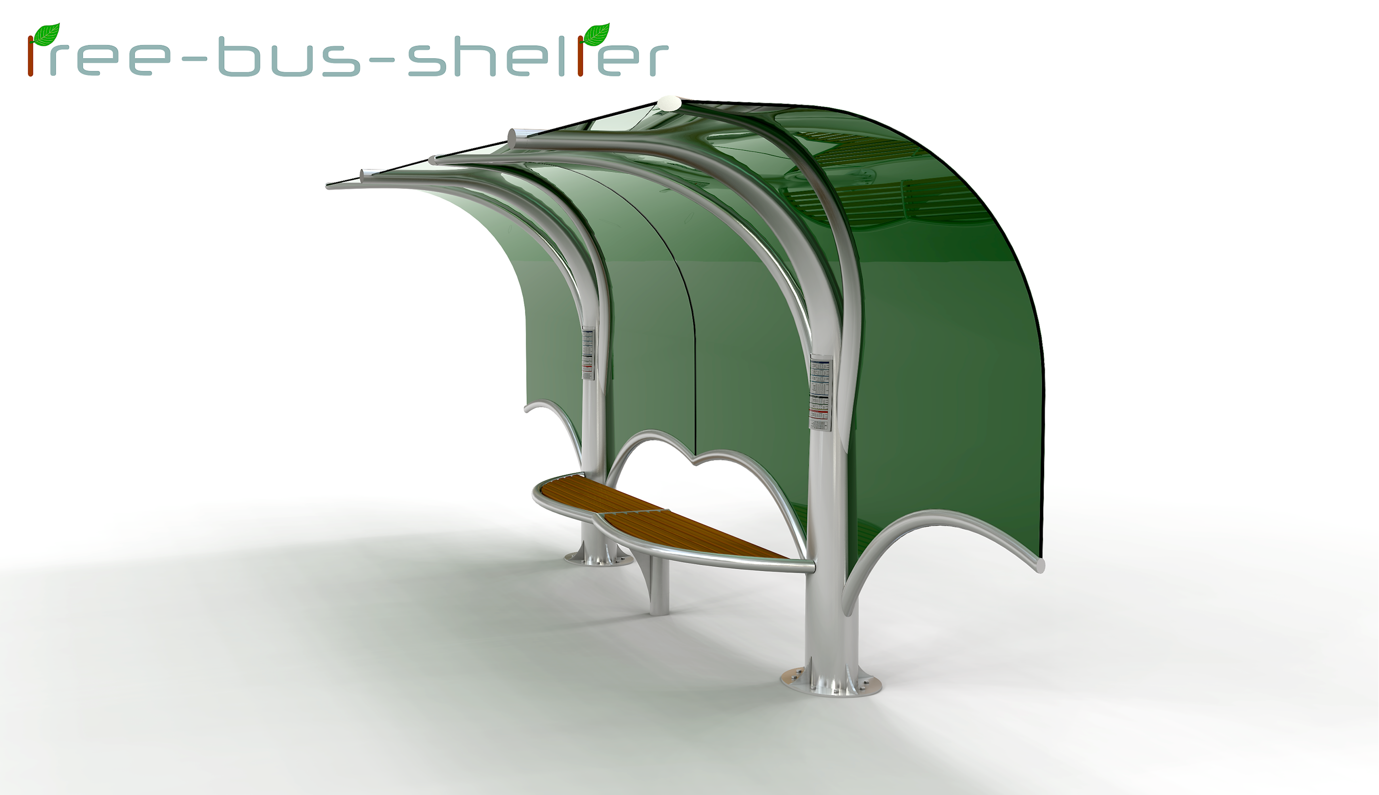 绿意盎然的城市公交站-15