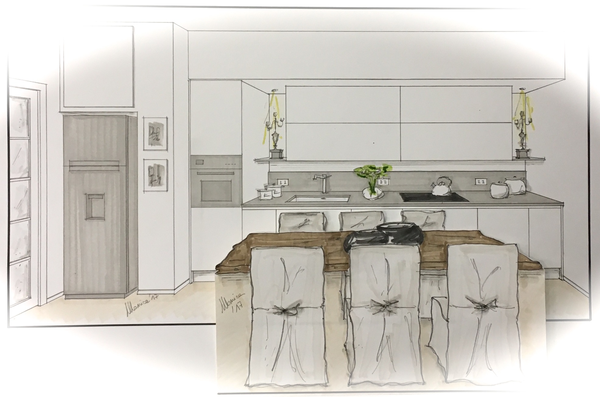 2017 年公寓室内设计案例 | 厨房与书房一体化改造-29