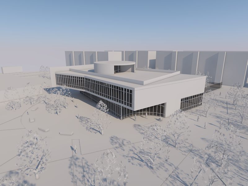 "多功能图书馆设计 | 创新与传统的完美结合"-3