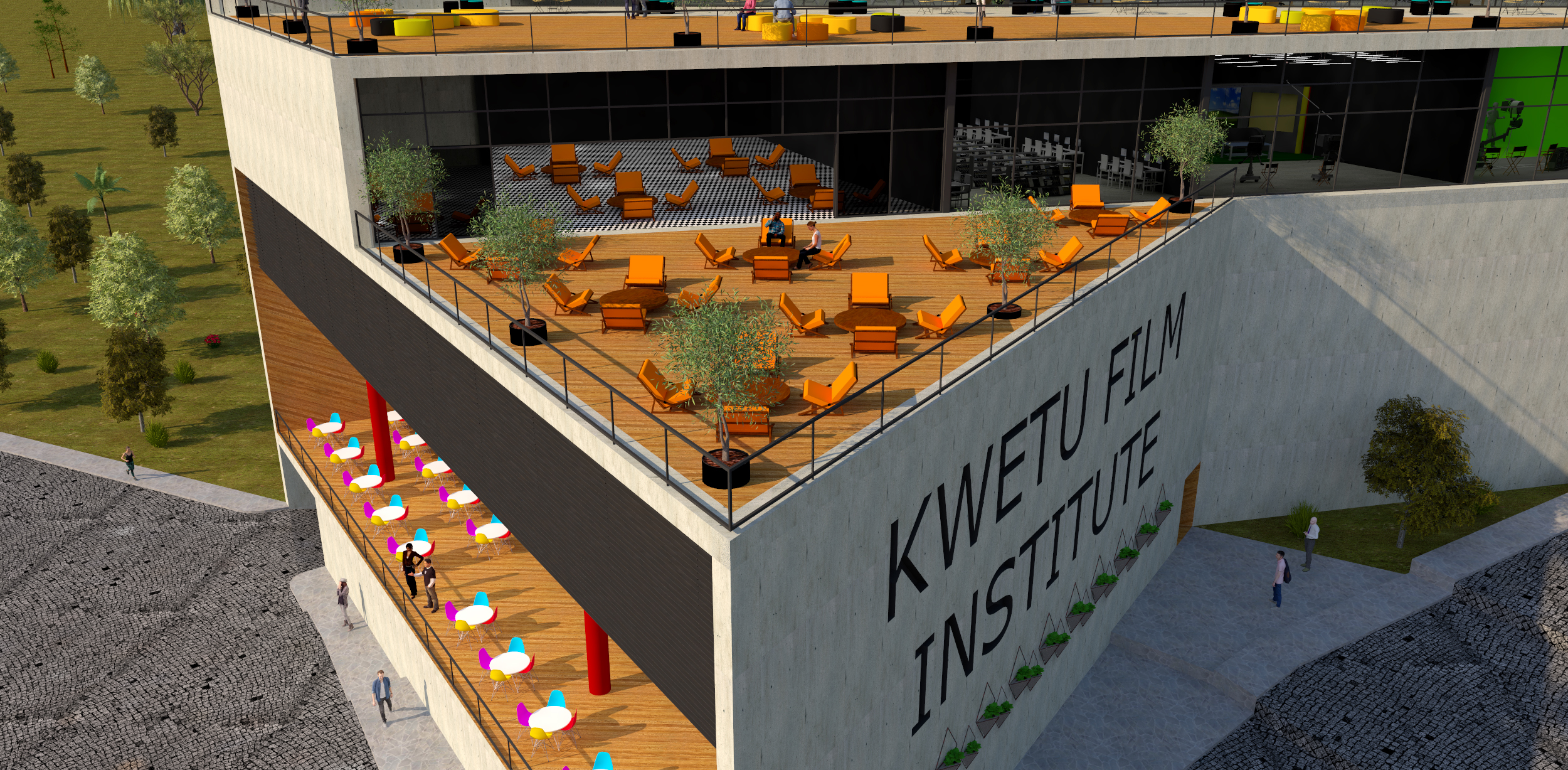 热带气候下的半开放式影院设计——以 Rwanda 的 King's Palace 为灵感-4