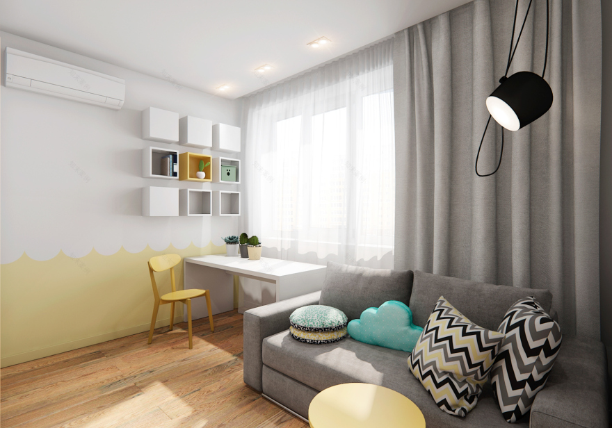 2017 年乌克兰基辅灰色系室内设计案例-13