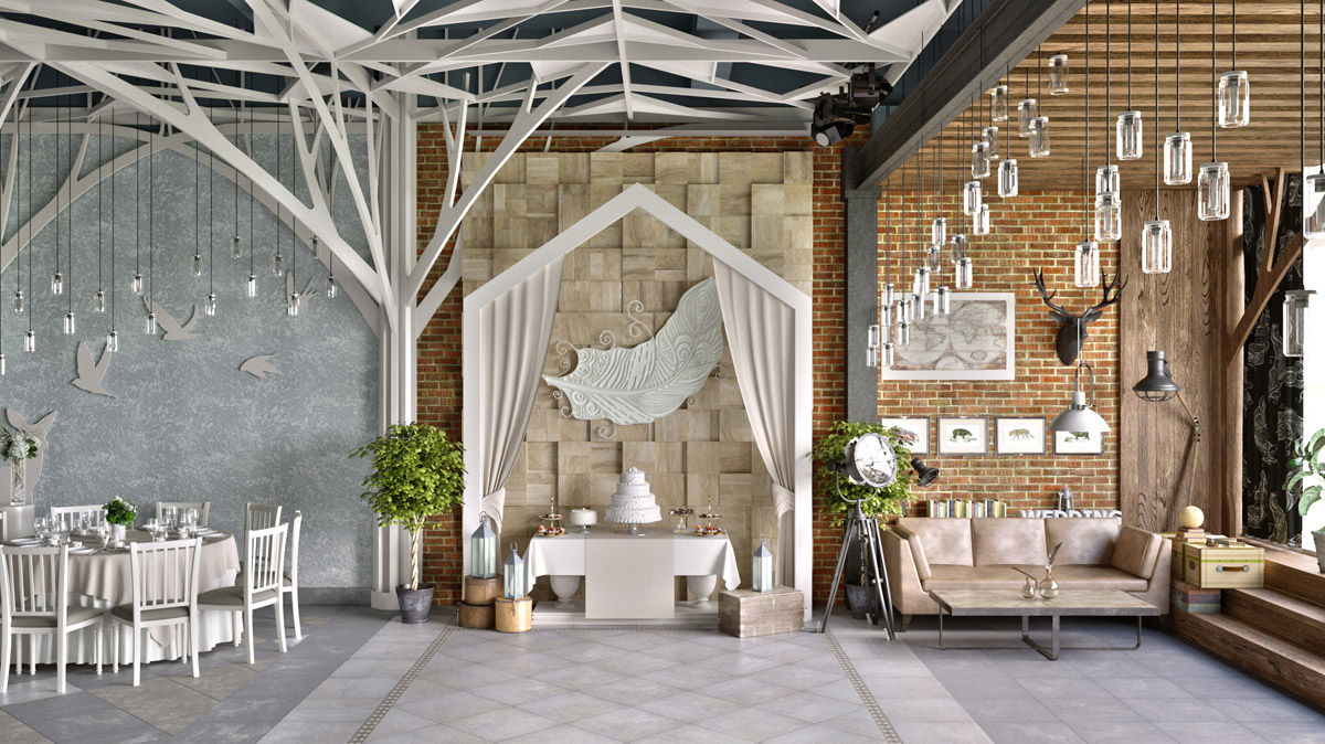 创新婚宴厅设计 | 圣彼得堡婚宴厅“森林与阁楼”-9