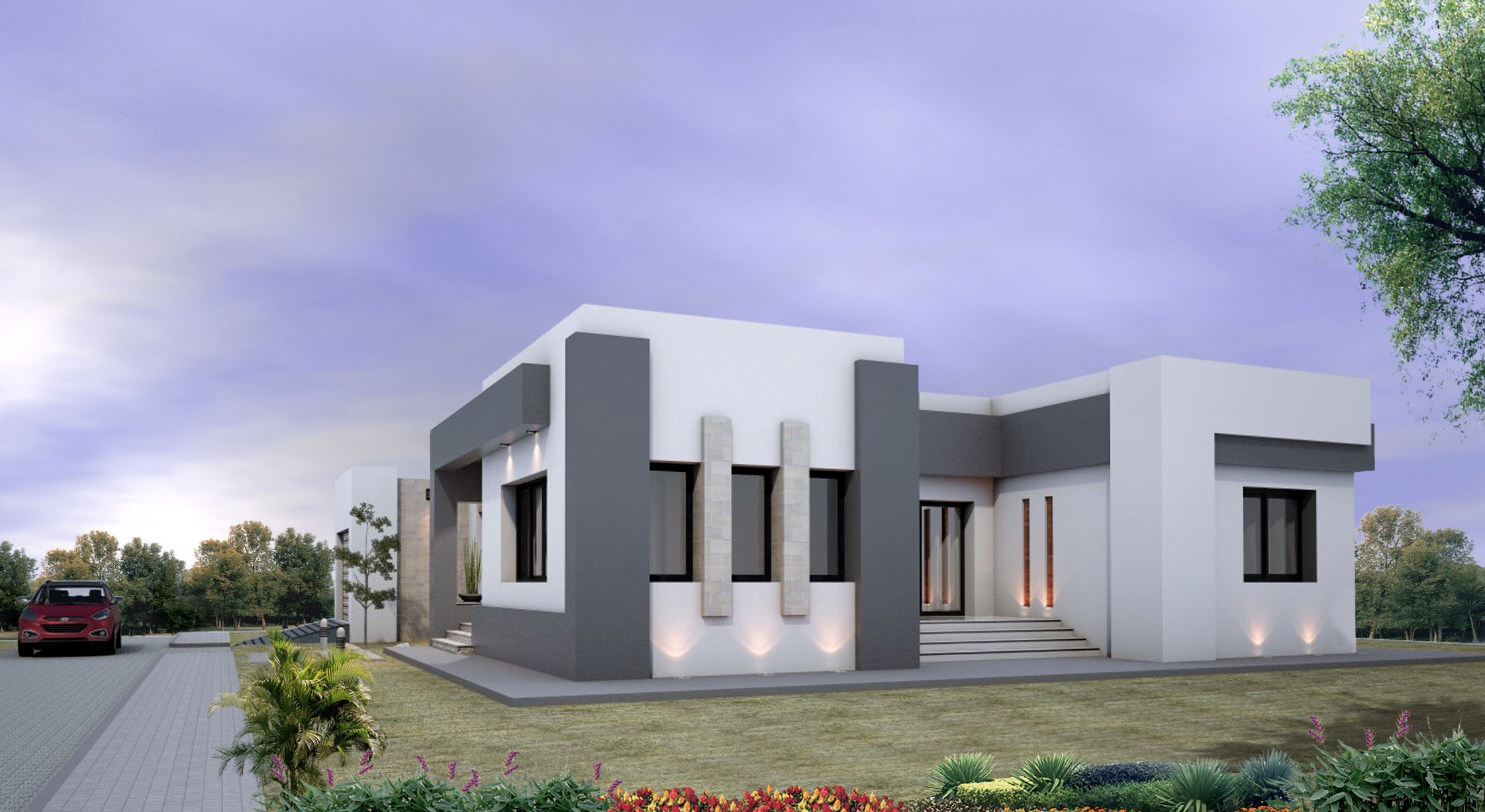 橙园别墅纯净和谐的空间设计-1