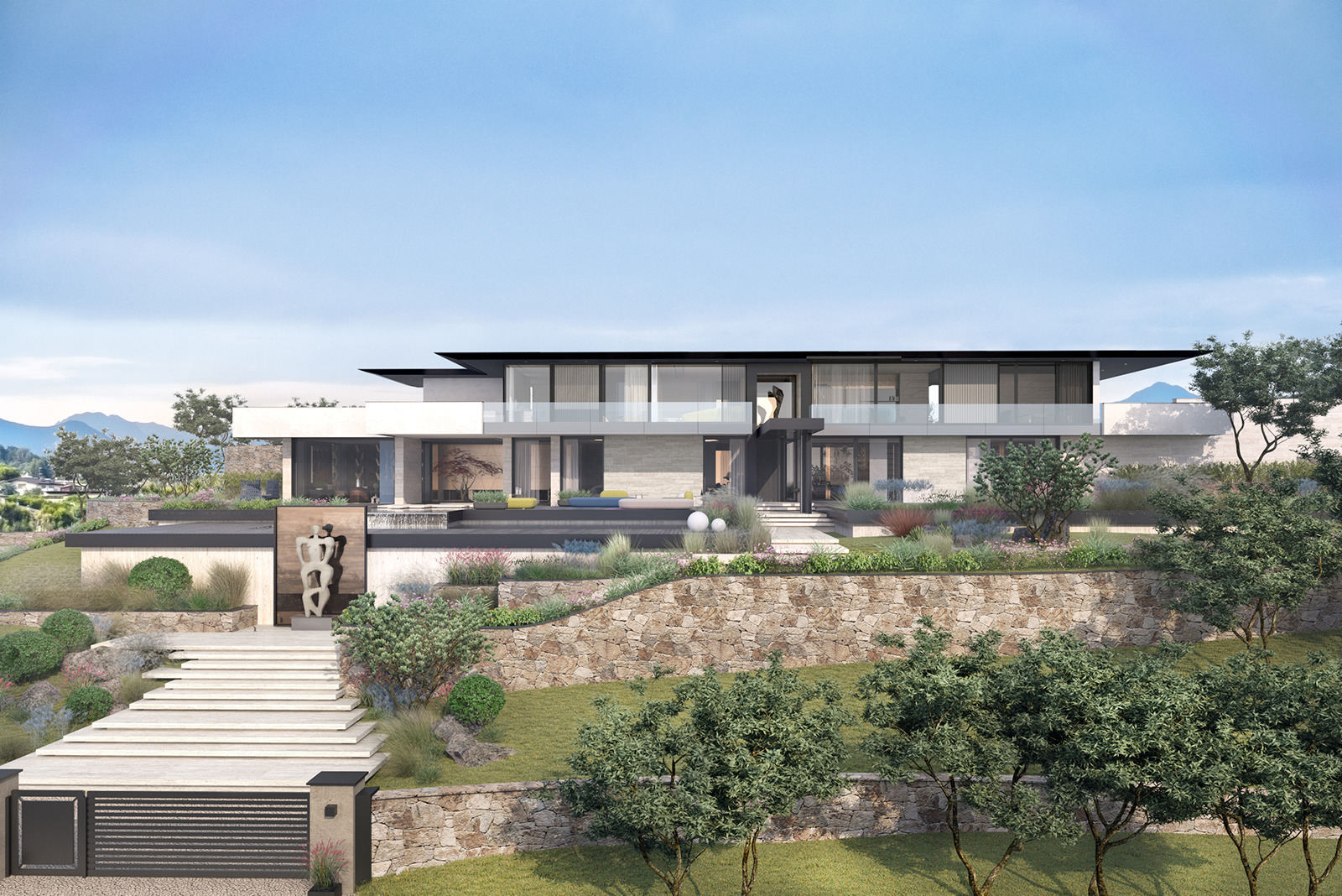 奥地利现代别墅设计与艺术融合-5