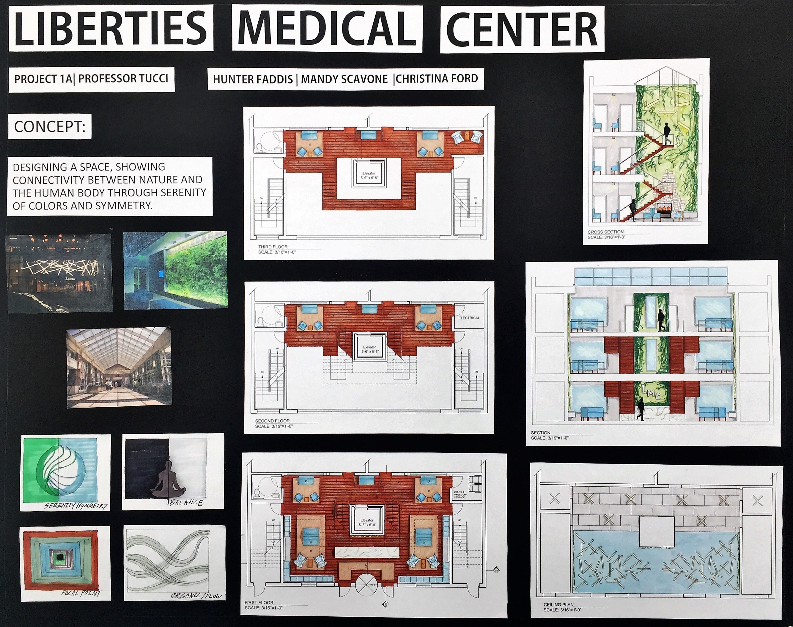 自然色彩的和谐空间—— Liberties Medical Center Lobby 设计-0