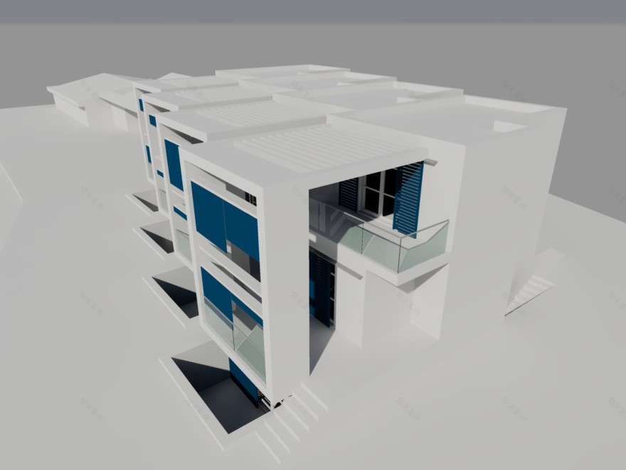 意式四层联排别墅设计-19