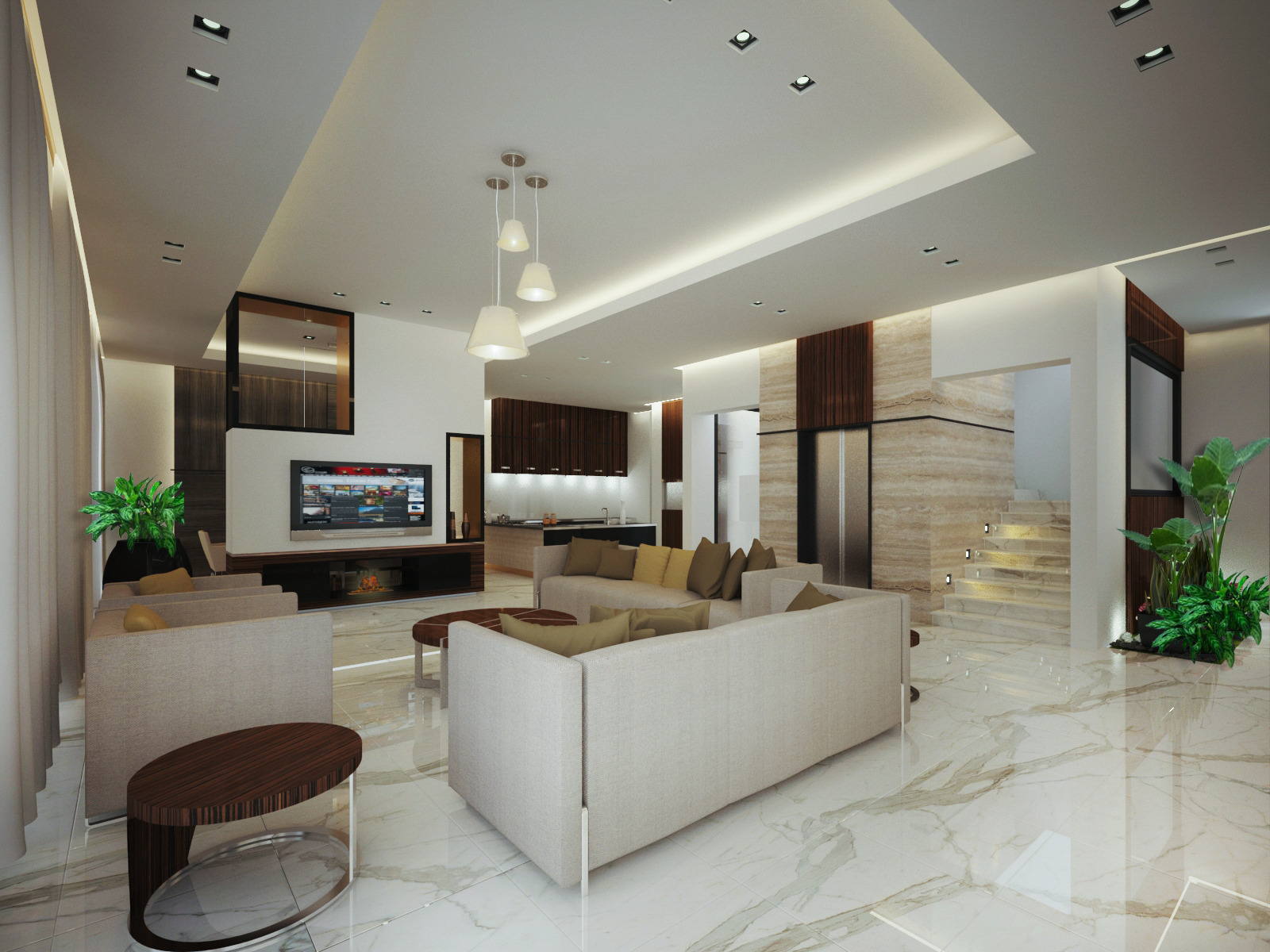 科威特 Radiance Villa 豪华私人住宅设计-9