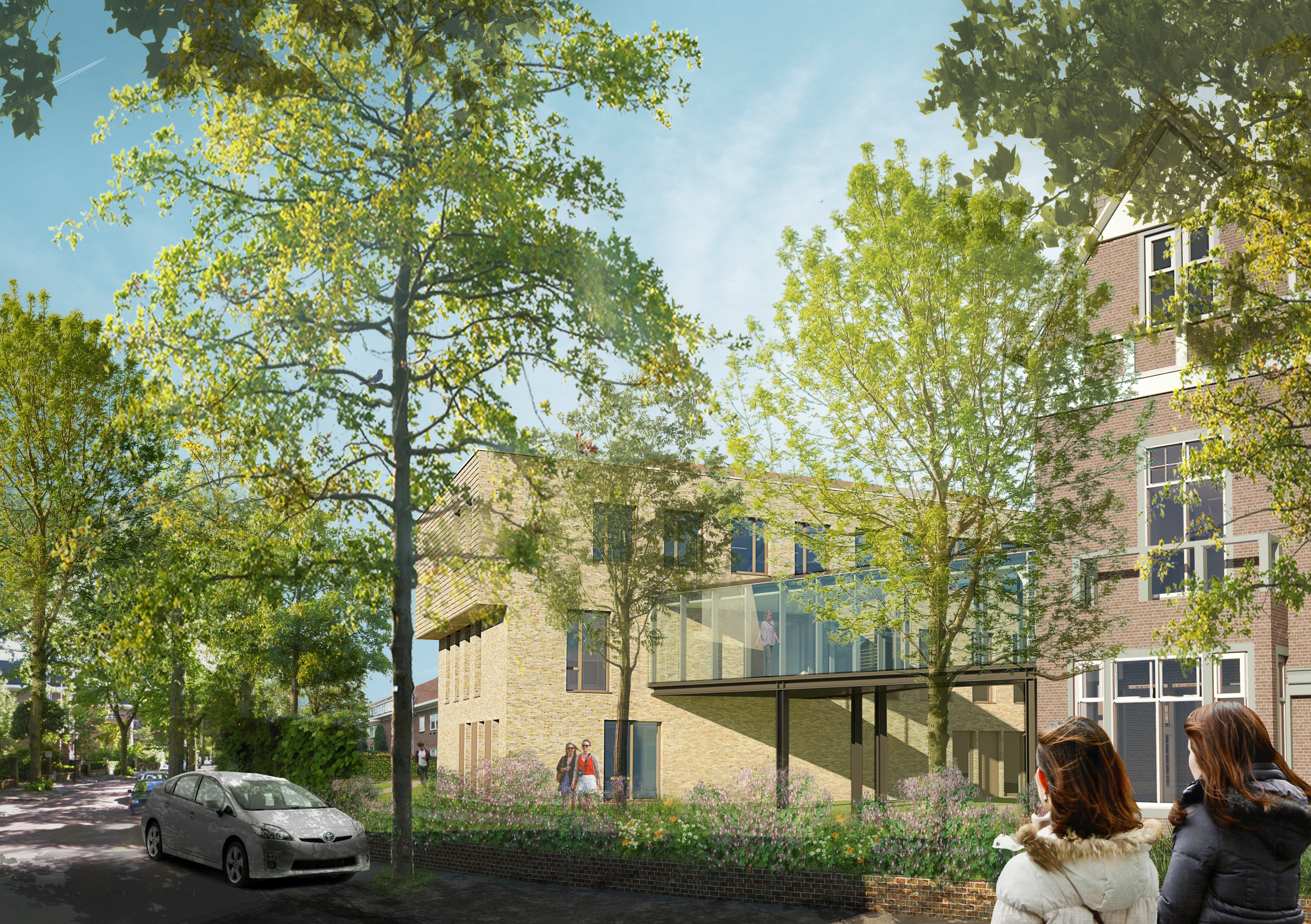 绿意盎然的多功能学校设计-0