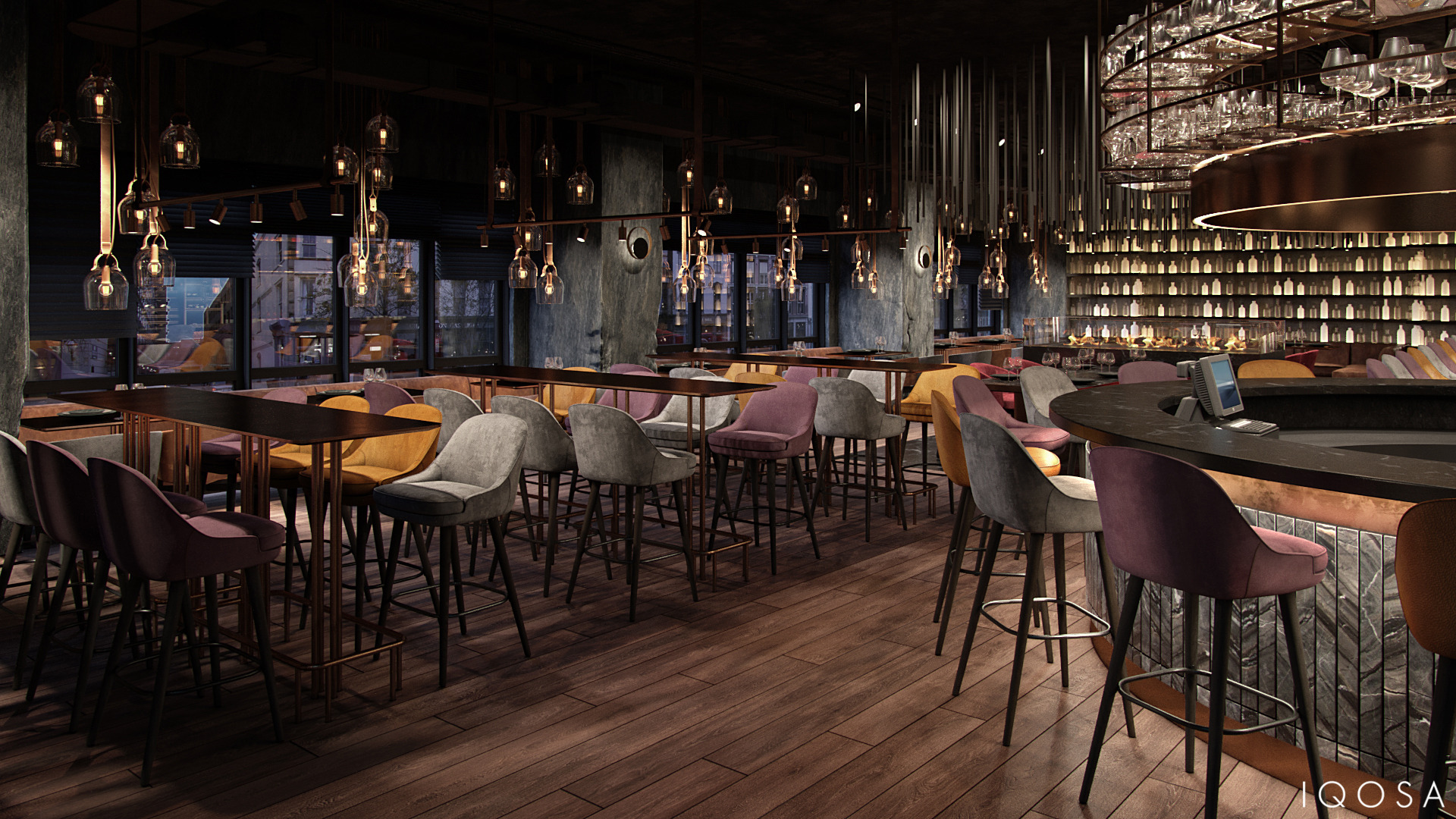 欧式高档餐厅 | 自然材料与精致设计的完美融合-12