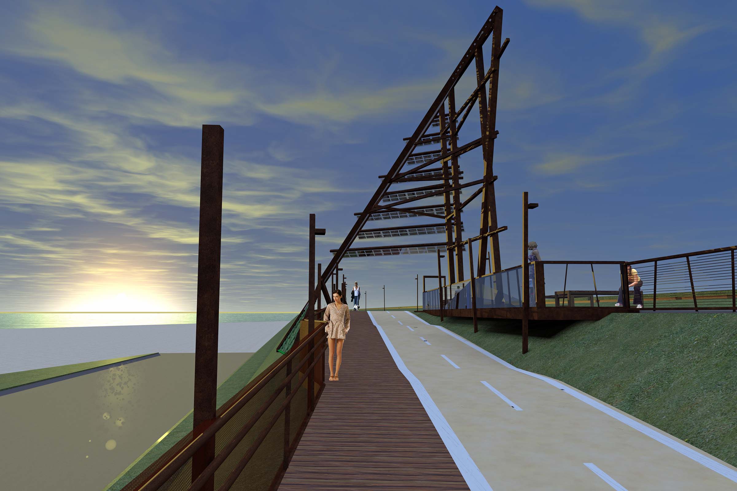 意式海岸风情,绿色骑行通道-12