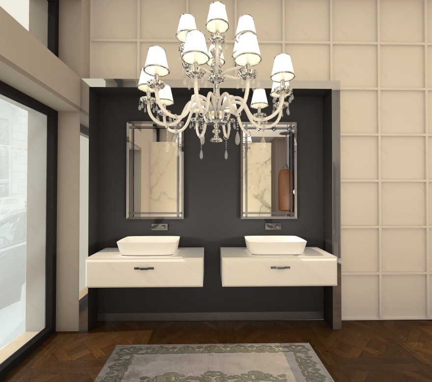 米兰 19 世纪 800 年老建筑中的高端卫浴展示厅-2