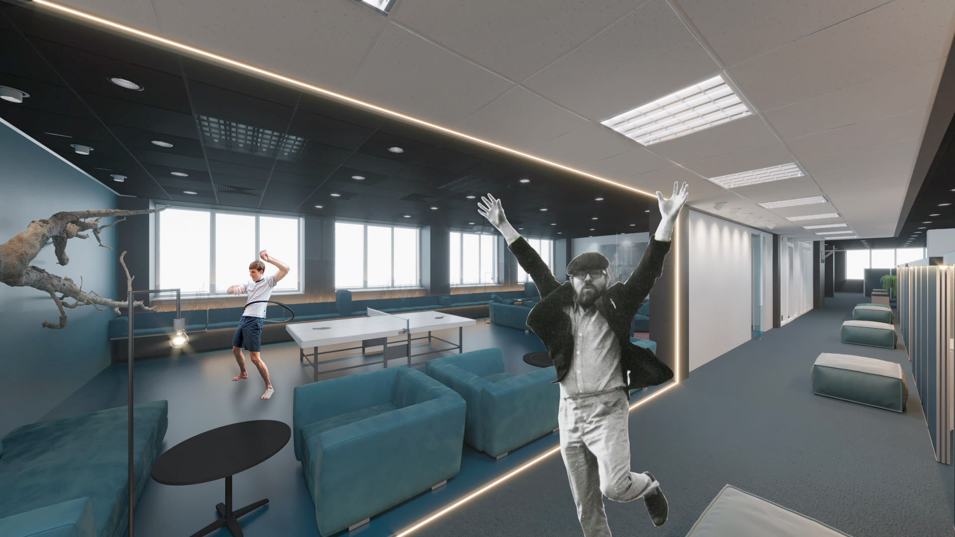 乌克兰 Svitsoft 软件公司人性化办公空间设计-16