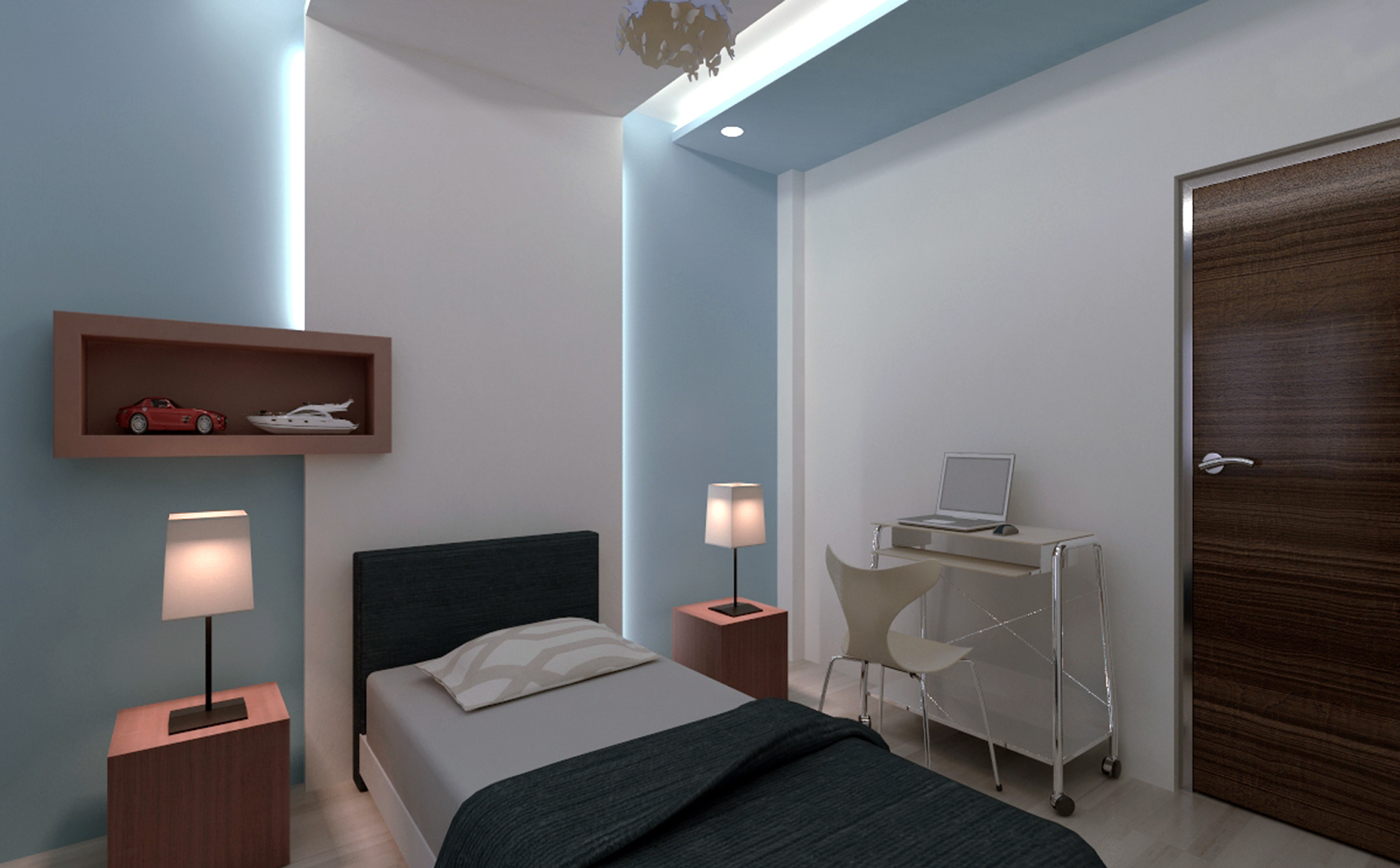 现代简约风独栋别墅设计-32