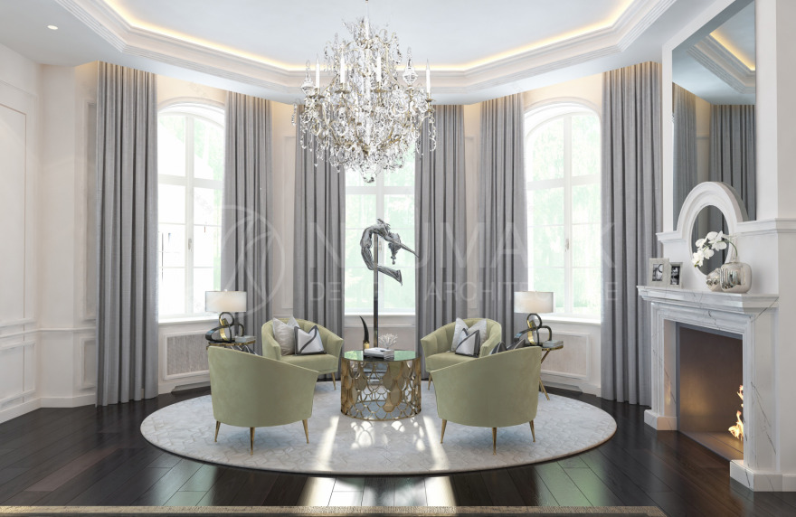 莫斯科英伦风豪华别墅设计-2