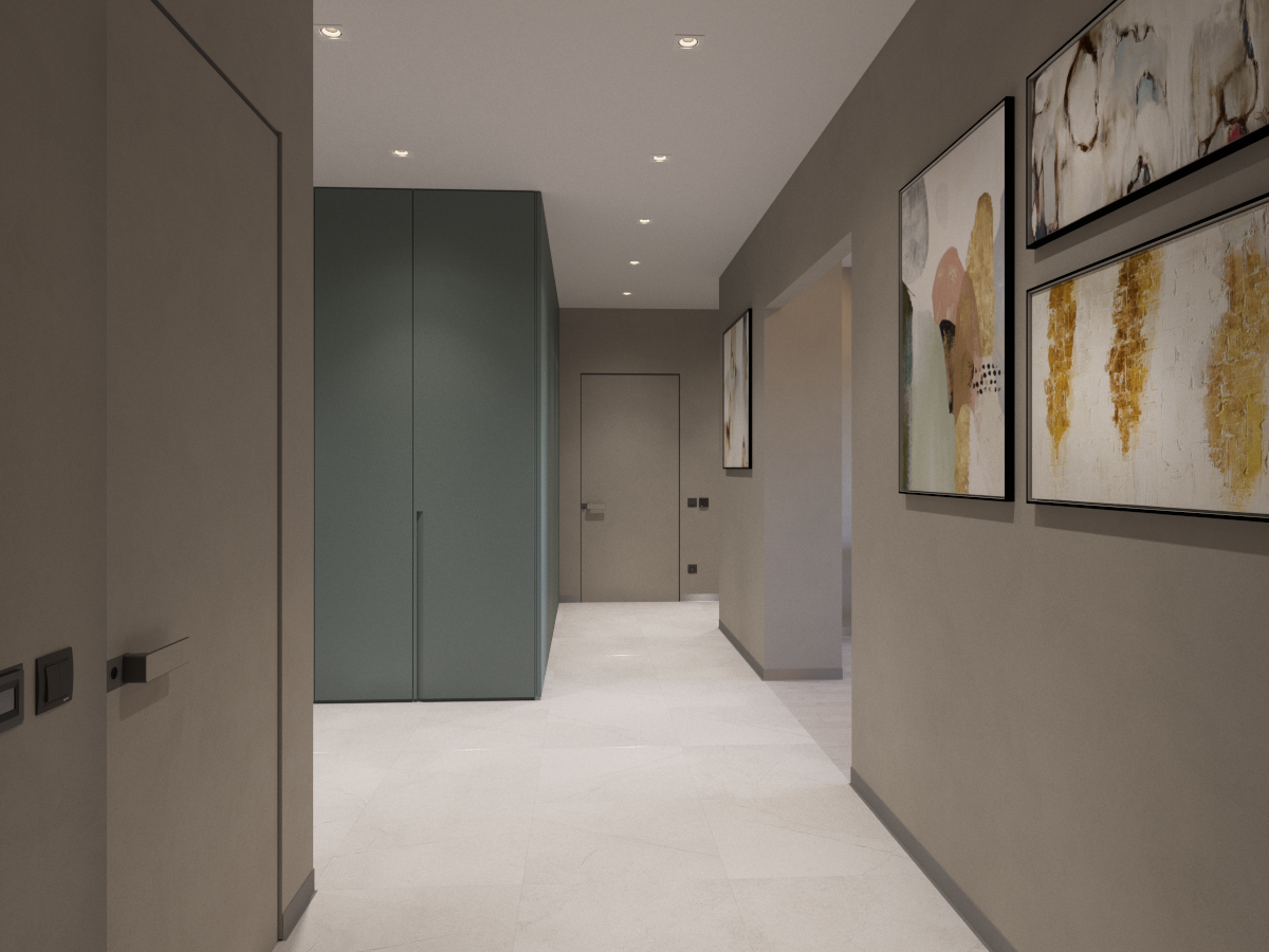 乌克兰基辅 106 平米现代公寓设计-3