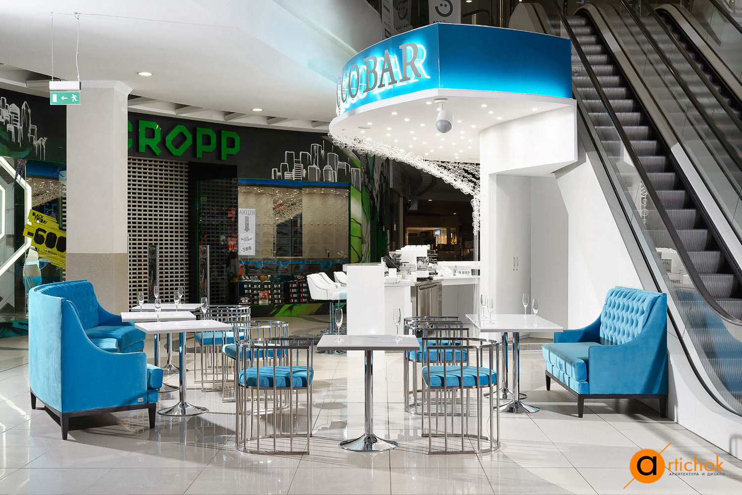 乌克兰基辅购物商场普罗赛科酒吧设计-10