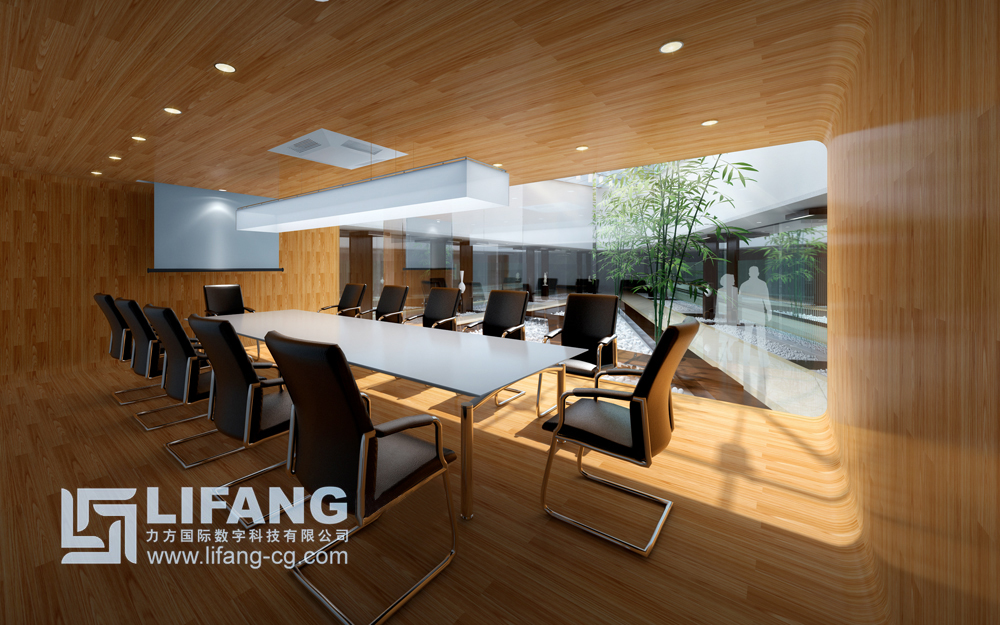 专业室内渲染公司展示办公空间设计佳作-4