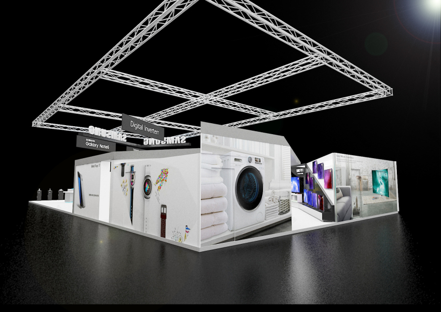 三星电子在 2016 年 GITEX Shopper 展位的室内设计-3