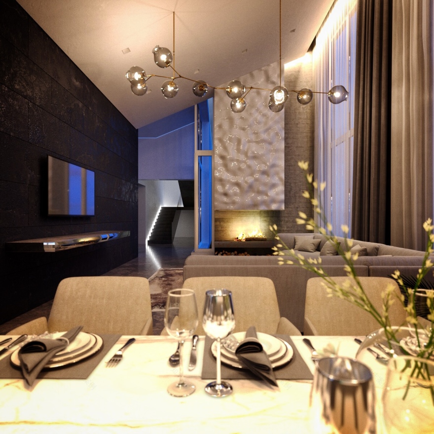 乌克兰极简私人住宅设计-21