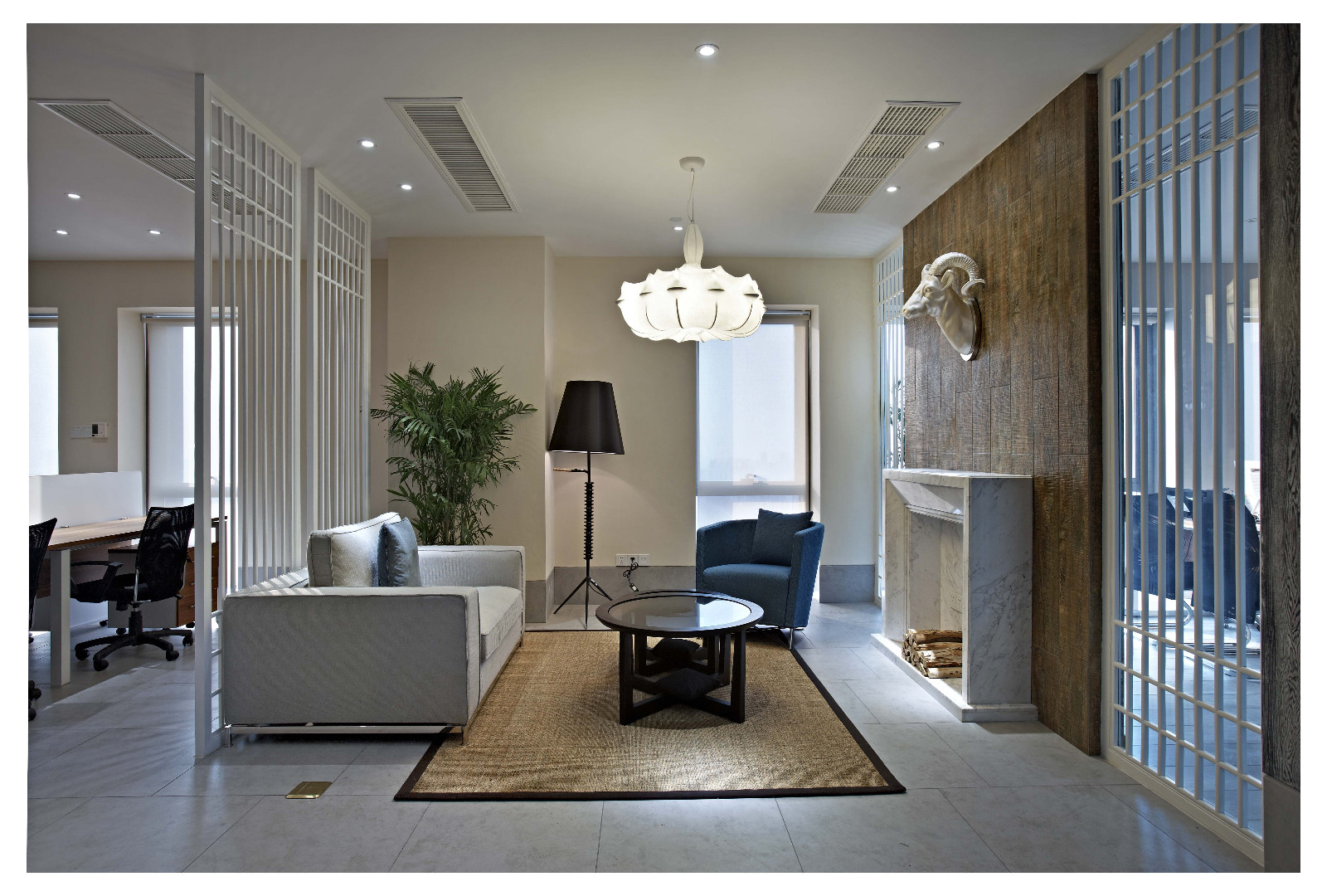禅意东方,现代办公空间的宁静美学-8