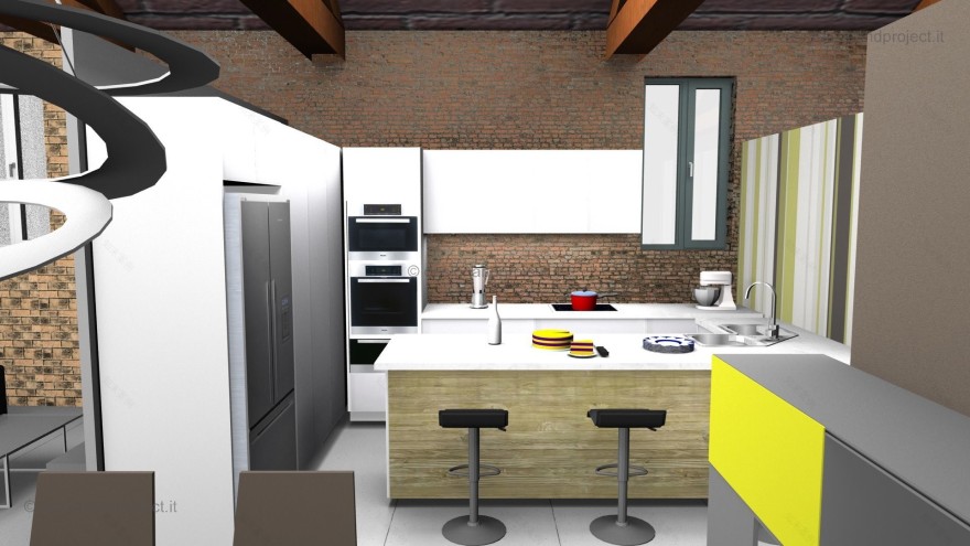 历史中心区 Mansarda 公寓室内设计方案-6