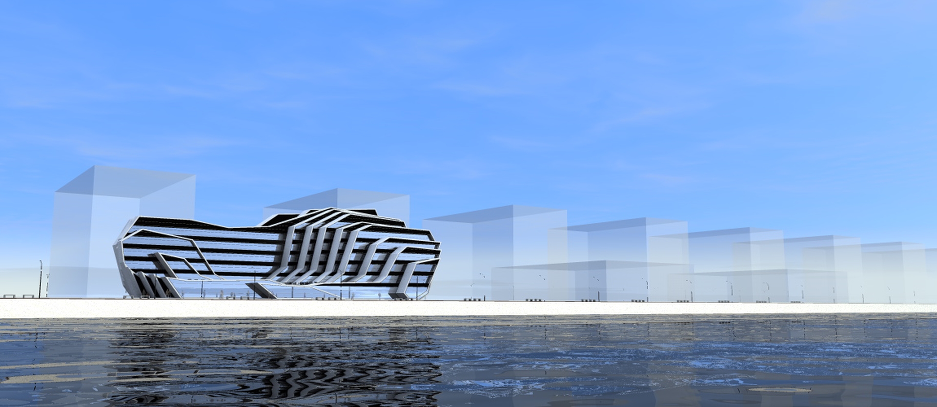 波浪形建筑的海上度假胜地-2