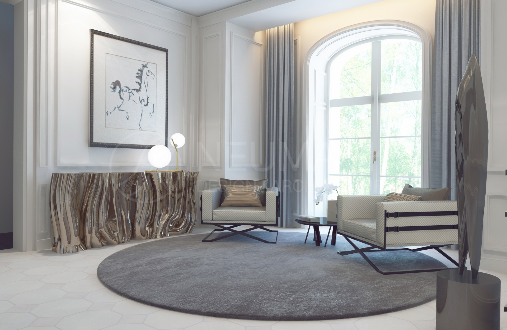 莫斯科英伦风豪华别墅设计-20