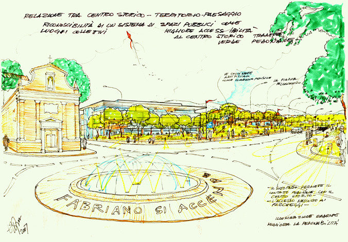 2007 年意大利 Fabriano 城市空间改造竞赛方案-12