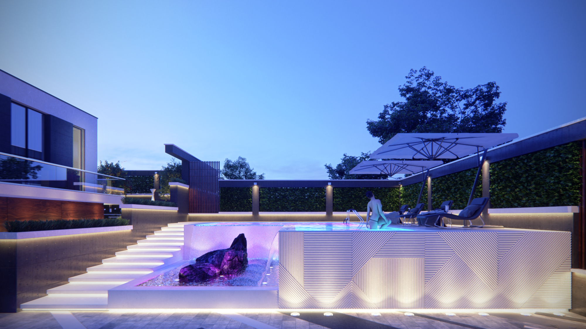 Hill House（山间豪华现代住宅）-57