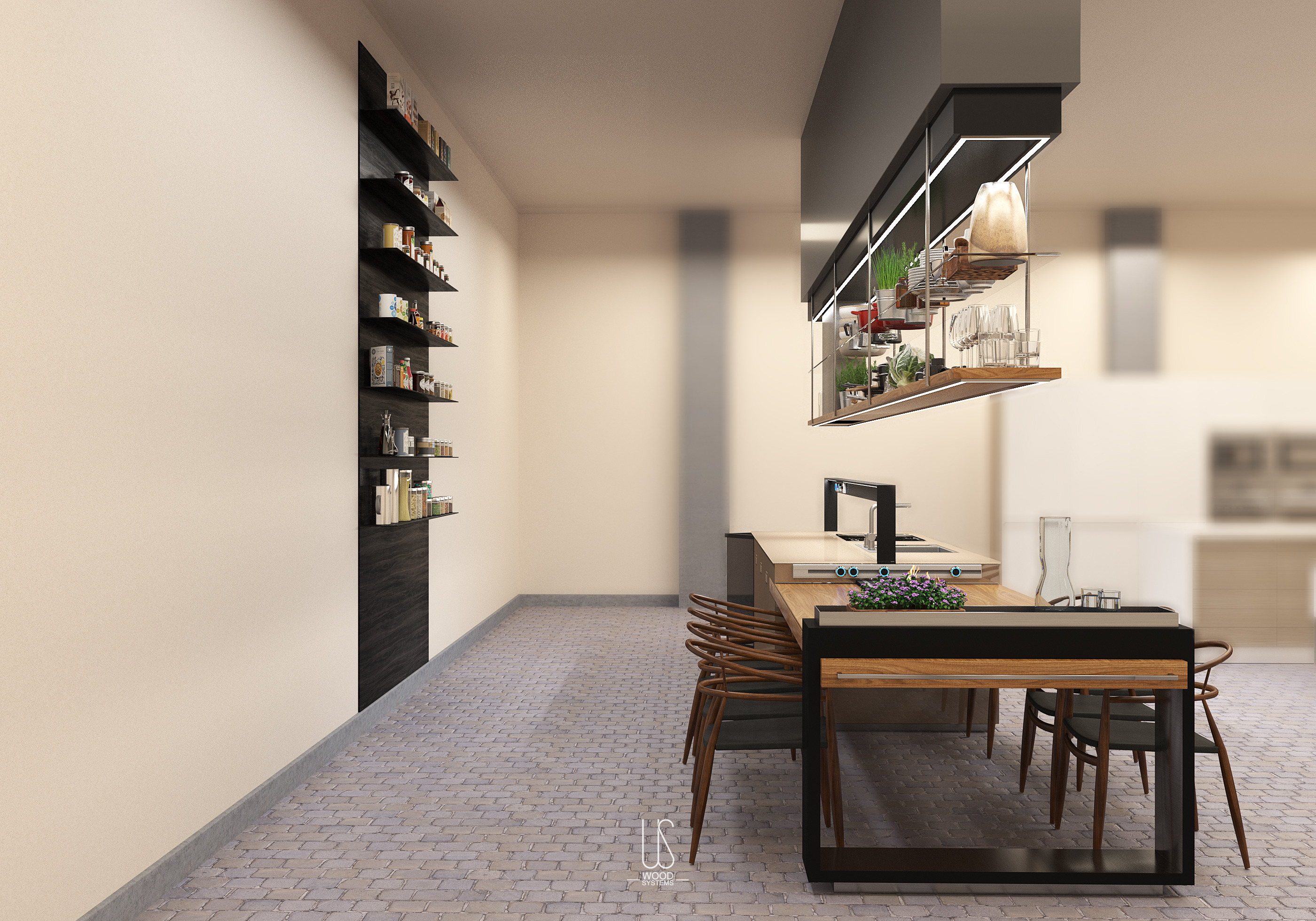 乌克兰现代厨房岛设计，打造温馨生活空间-11