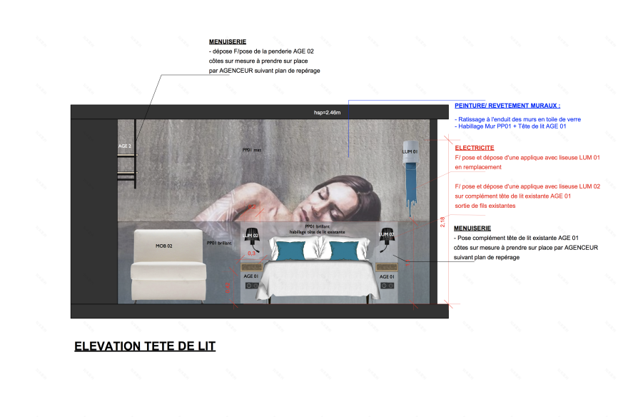 法式海滨酒店"Le Bord'O"的街头艺术风格室内设计-2