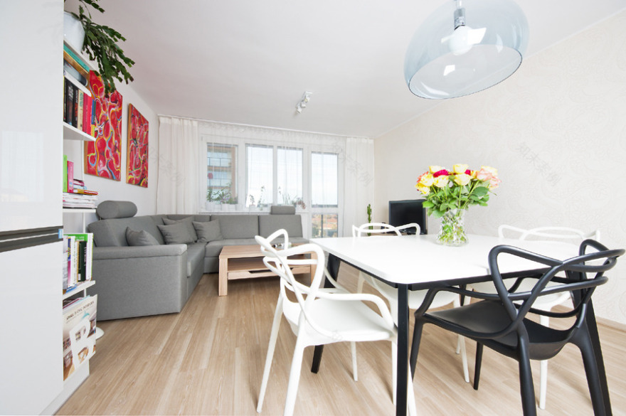 2016 年完成的捷克小镇公寓室内设计-11