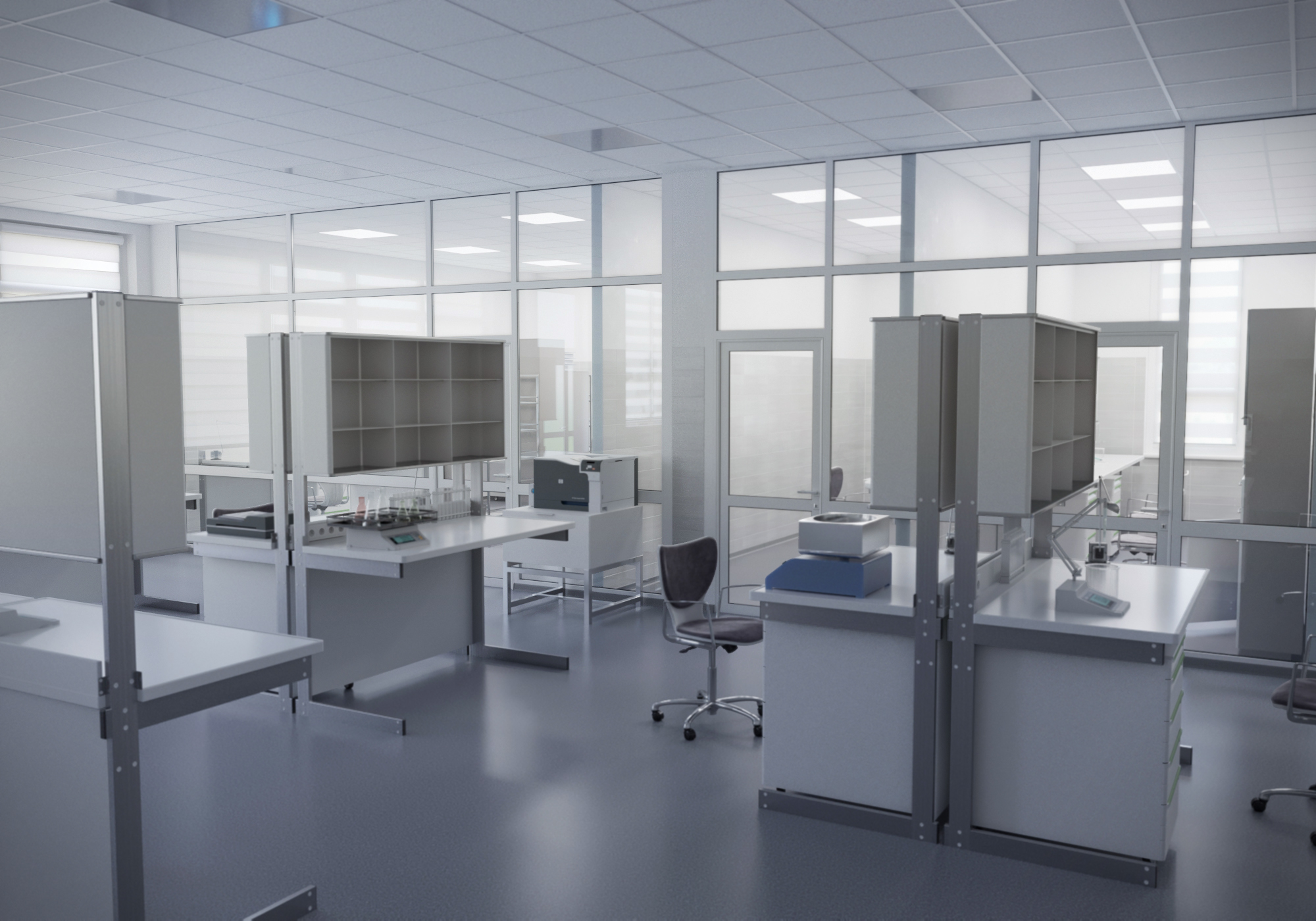 实验室室内设计，专业与美感的完美结合-3