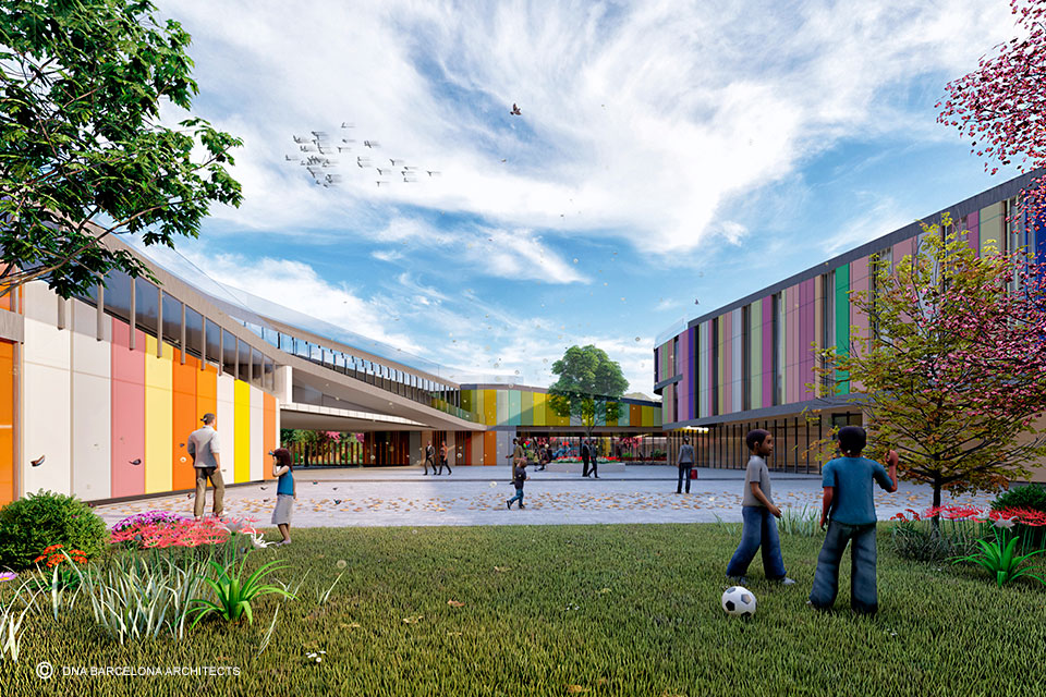 彩虹校园 | 英国学校阿克拉 Ghana 室内设计-2