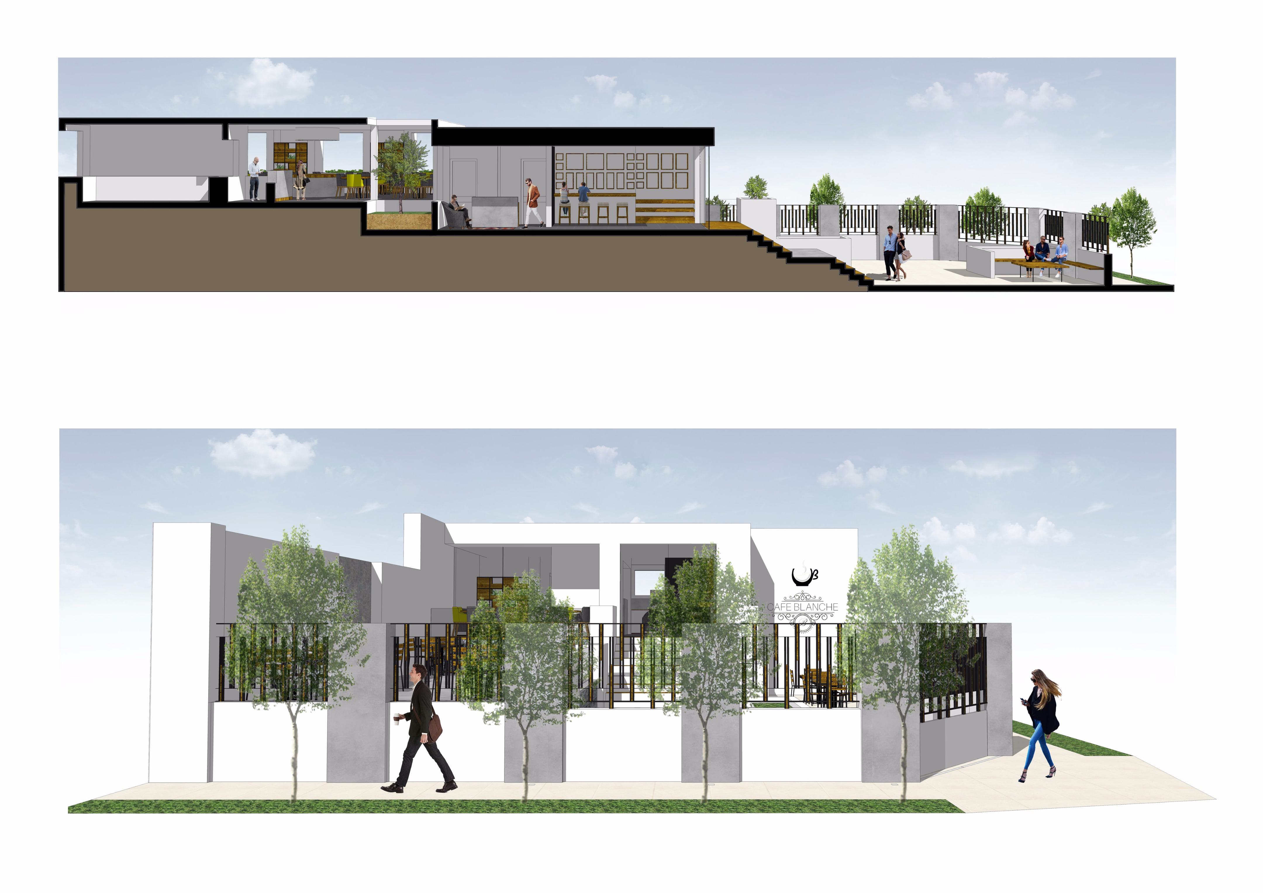 2017 年完成的 Cafe Blanche 室内设计案例-14