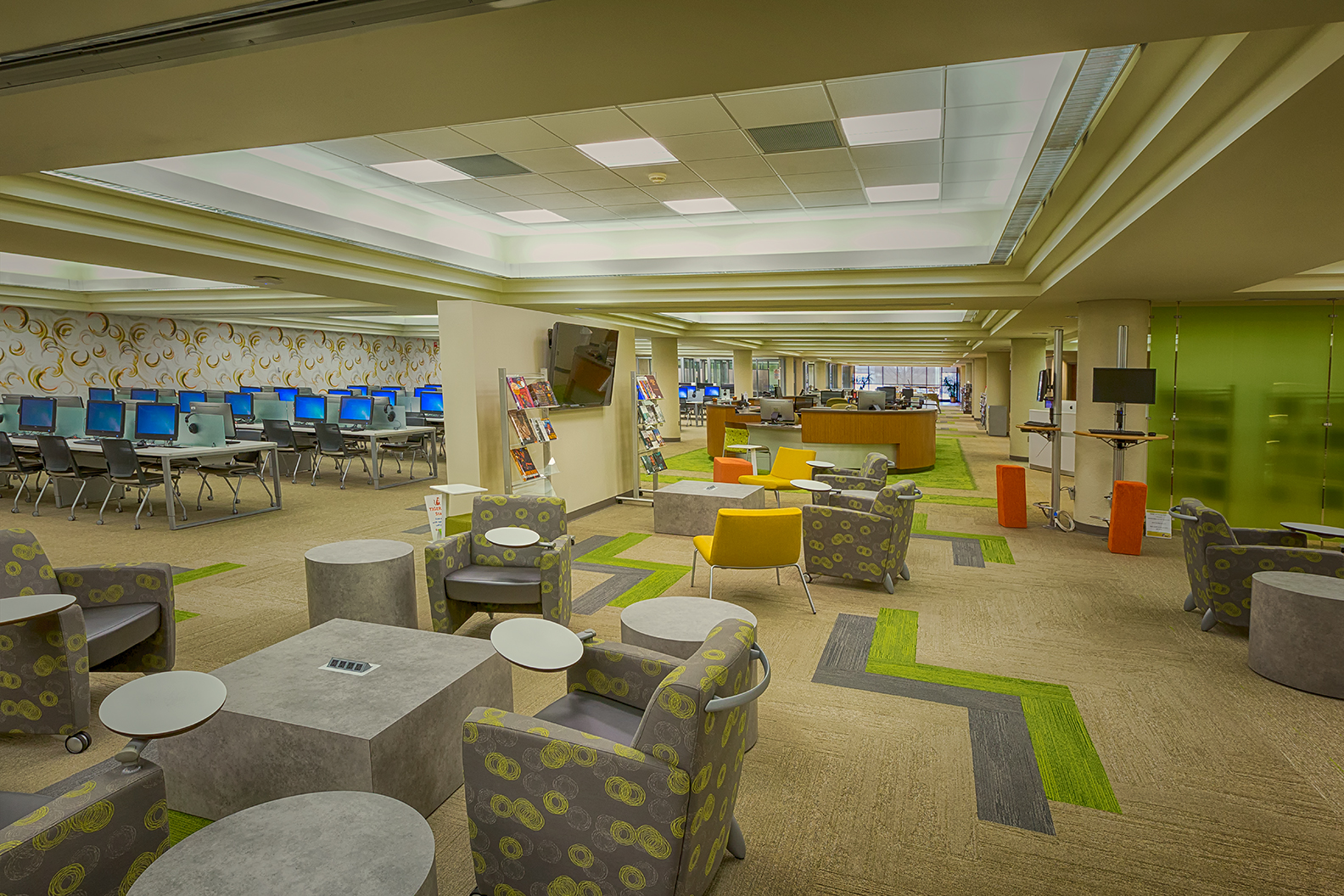 查塔努加州社区学院图书馆翻新 打造现代学习空间-2